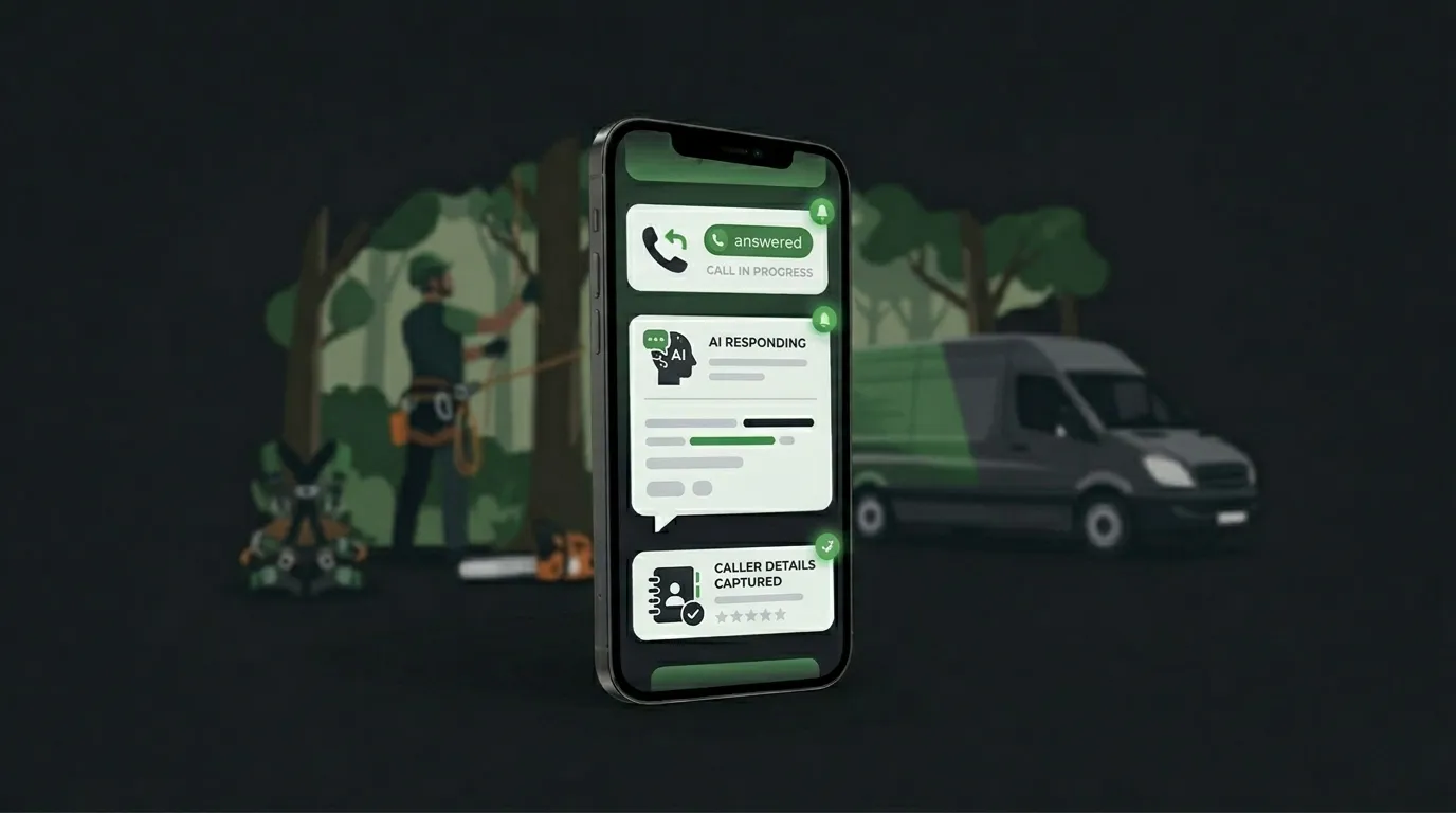 AI receptionist for Tree Services
